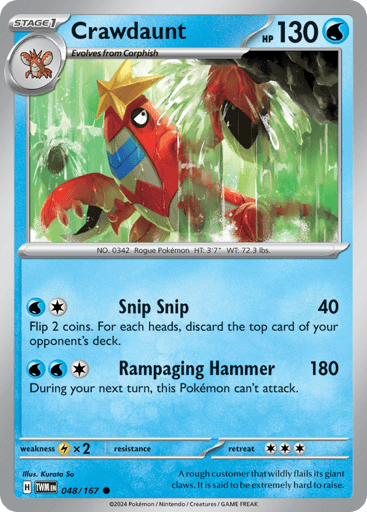 Crawdaunt – Common – 048/167 – Twilight Masquerade