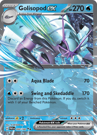 Golisopod ex – Double Rare – 050/182 – Paradox Rift