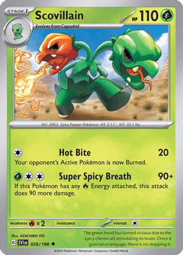 Scovillain – Uncommon Reverse Holo – 029/198 – Scarlet & Violet