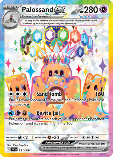 Palossand ex – Ultra Rare – 221/191 – Surging Sparks
