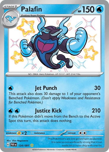 Palafin – Shiny Rare – 124/091 – Paldean Fates