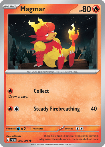 Magmar – Common – 009/091 – Paldean Fates