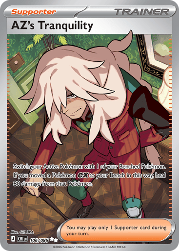 AZ’s Tranquility – Ultra Rare – 106/086 – Chaos Rising