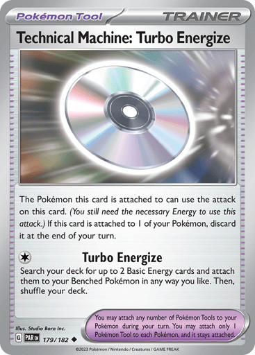 Technical Machine: Turbo Energize – Uncommon Reverse Holo – 179/182 – Paradox Rift