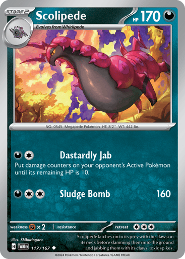 Scolipede – Uncommon – 117/167 – Twilight Masquerade