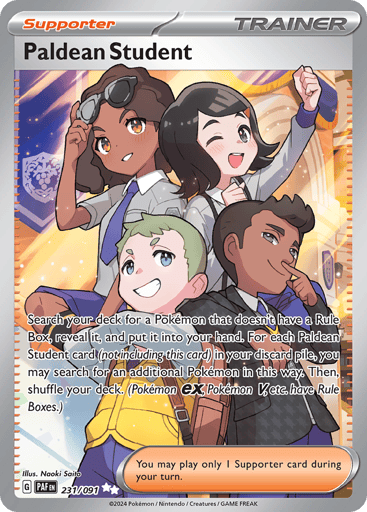 Paldean Student – Ultra Rare – 231/091 – Paldean Fates