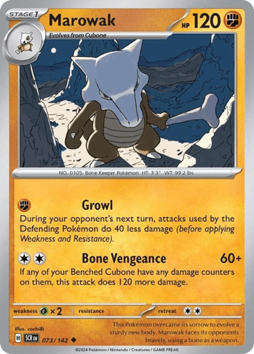 Marowak – Uncommon – 073/142 – Stellar Crown