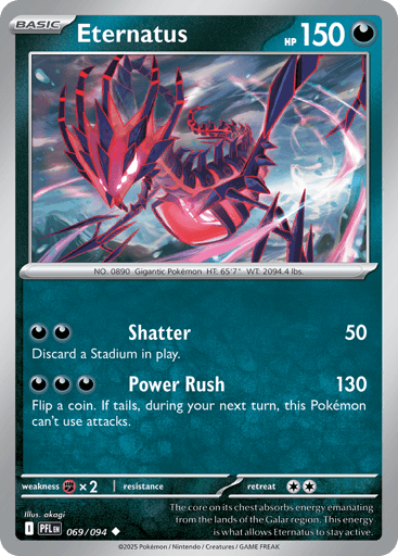 Eternatus – Uncommon Reverse Holo – 069/094 – Phantasmal Flames
