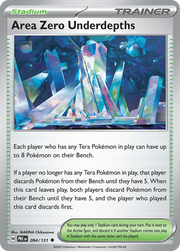 Area Zero Underdepths – Uncommon Reverse Holo – 094/131 – Prismatic Evolutions