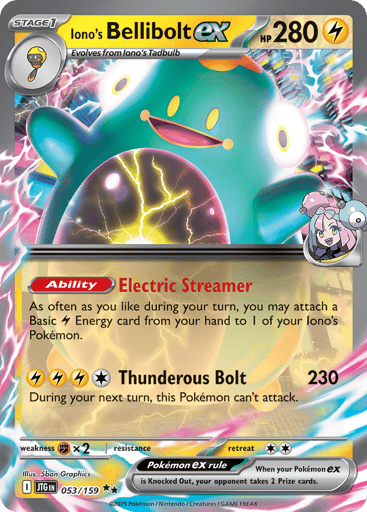 Iono’s Bellibolt ex – Double Rare – 053/159 – Journey Together