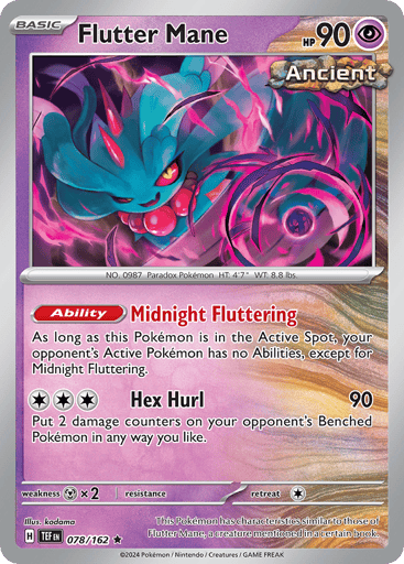 Flutter Mane – Rare Holo – 078/162 – Temporal Forces