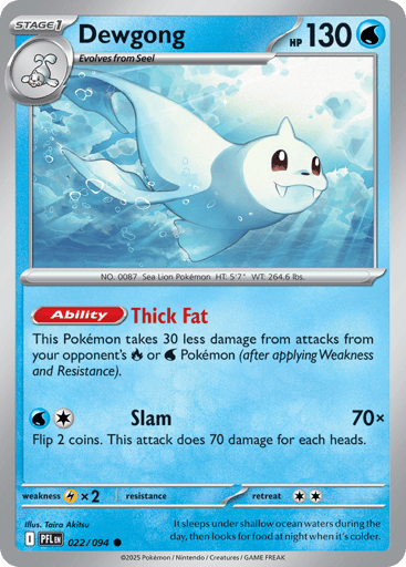 Dewgong – Common Reverse Holo – 022/094 – Phantasmal Flames