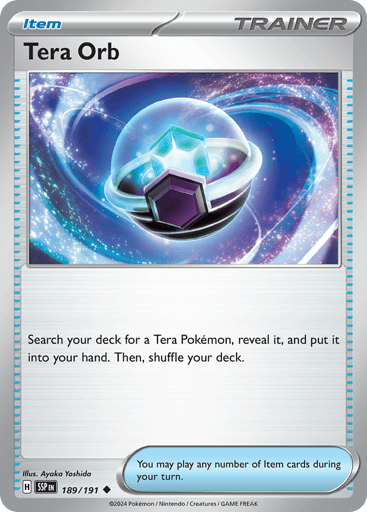 Tera Orb – Uncommon Reverse Holo – 189/191 – Surging Sparks