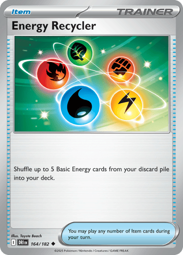Energy Recycler – Uncommon Reverse Holo – 164/182 – Destined Rivals