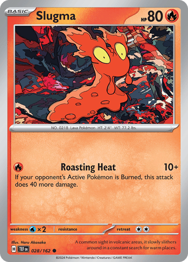 Slugma – Common Reverse Holo – 028/162 – Temporal Forces