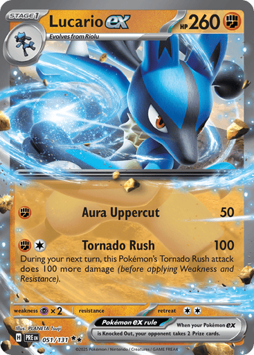 Lucario ex – Double Rare – 051/131 – Prismatic Evolutions