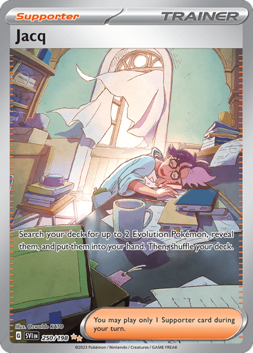 Jacq – Special Illustration Rare – 250/198 – Scarlet & Violet