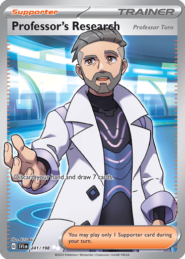 Professor's Research (Professor Turo) – Ultra Rare – 241/198 – Scarlet & Violet