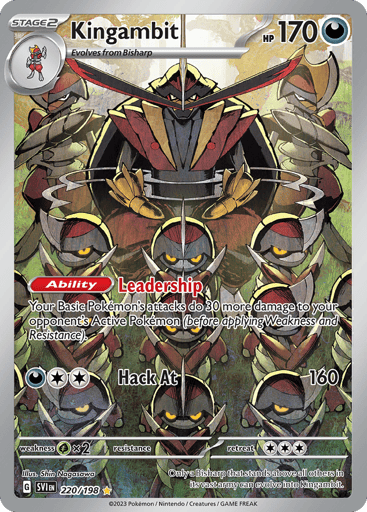 Kingambit – Illustration Rare – 220/198 – Scarlet & Violet
