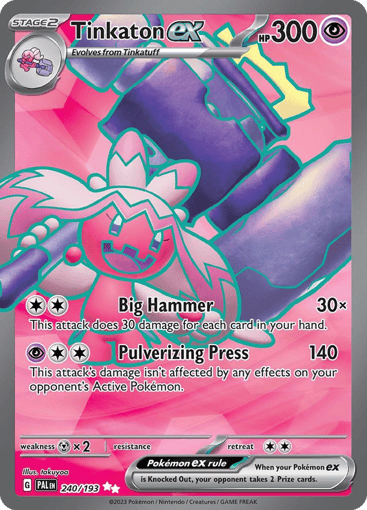 Tinkaton ex – Ultra Rare – 240/193 – Paldea Evolved