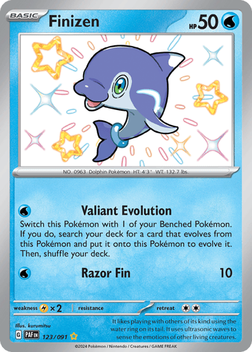 Finizen – Shiny Rare – 123/091 – Paldean Fates