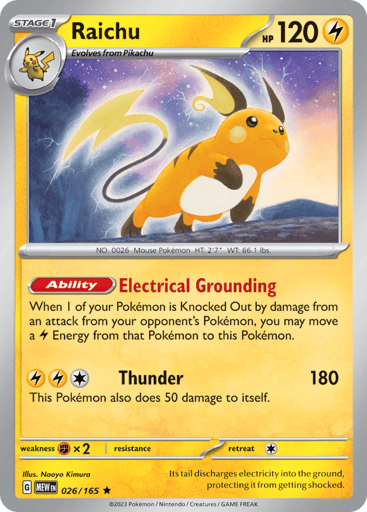 Raichu – Rare – 026/165 – S&V 151