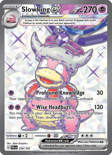 Slowking ex – Ultra Rare – 238/193 – Paldea Evolved