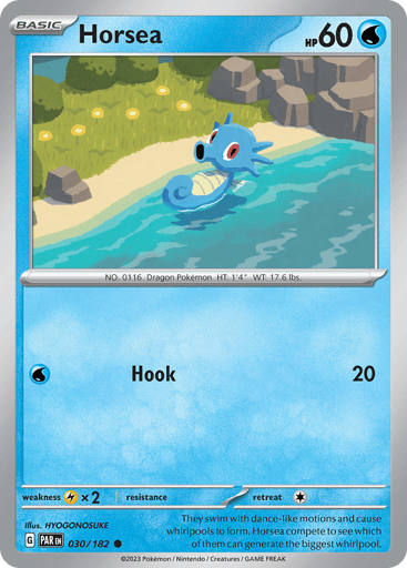 Horsea – Common Reverse Holo – 030/182 – Paradox Rift