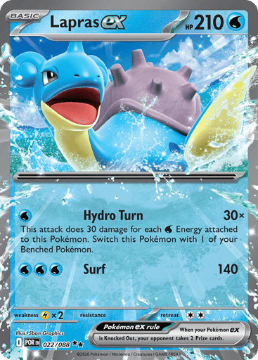 Lapras ex – Double Rare – 022/088 – Perfect Order