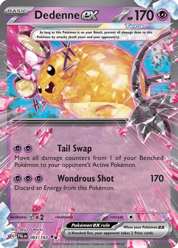 Dedenne ex – Double Rare – 093/193 – Paldea Evolved