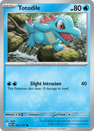 Totodile – Common – 041/217 – Ascended Heroes