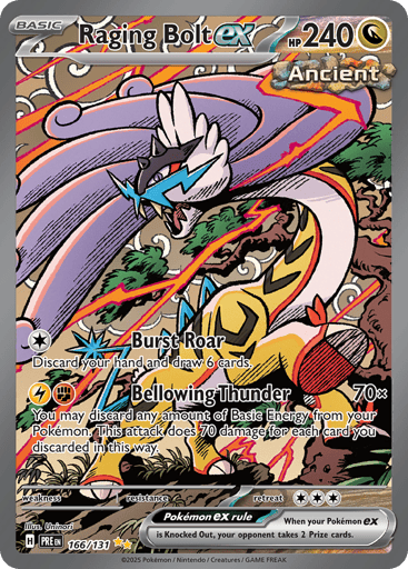 Raging Bolt ex – Special Illustration Rare – 166/131 – Prismatic Evolutions