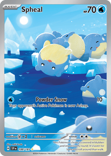 Spheal – Illustration Rare – 199/191 – Surging Sparks