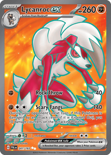 Lycanroc ex – Ultra Rare – 241/193 – Paldea Evolved