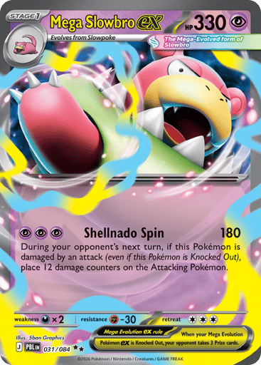 Mega Slowbro ex – Double Rare – 031/084 – Pitch Black
