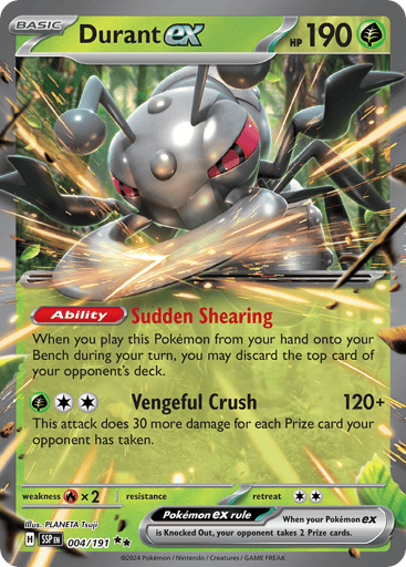 Durant ex – Double Rare – 004/191 – Surging Sparks