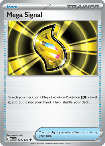 Mega Signal – Uncommon Reverse Holo – 121/132 – Mega Evolution