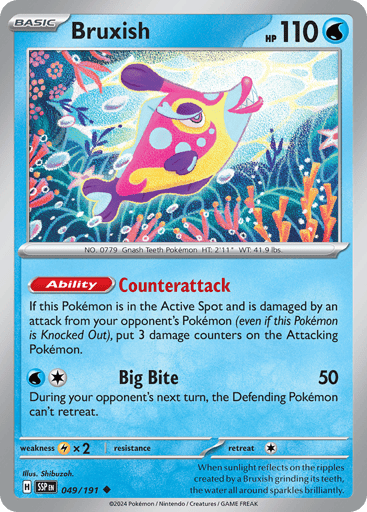 Bruxish – Uncommon – 049/191 – Surging Sparks