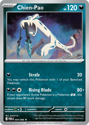 Chien-Pao – Rare Holo – 054/088 – Perfect Order
