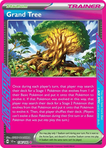 Grand Tree – ACE SPEC Rare – 136/142 – Stellar Crown