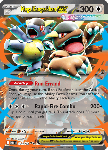 Mega Kangaskhan ex – Double Rare – 104/132 – Mega Evolution