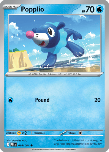 Popplio – Common – 018/084 – Pitch Black
