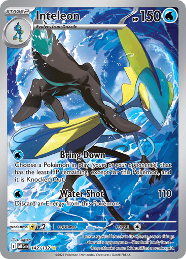 Inteleon – Illustration Rare – 142/132 – Mega Evolution