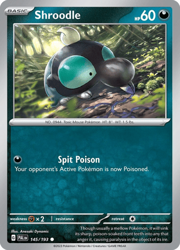 Shroodle – Common – 145/193 – Paldea Evolved