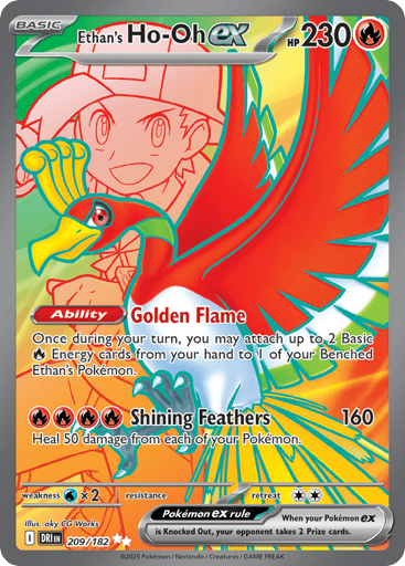 Ethan’s Ho-Oh ex – Ultra Rare – 209/182 – Destined Rivals
