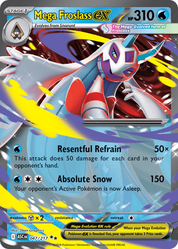 Mega Froslass ex – Double Rare – 047/217 – Ascended Heroes
