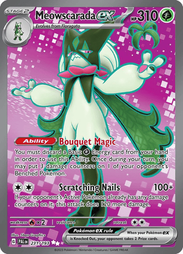 Meowscarada ex – Ultra Rare – 231/193 – Paldea Evolved