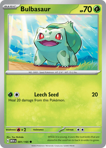 Bulbasaur – Common – 001/165 – S&V 151