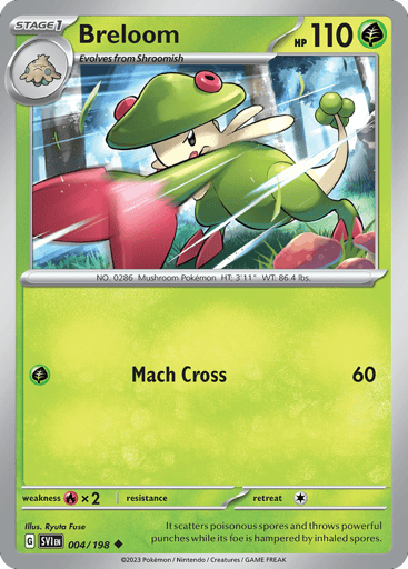 Breloom – Uncommon – 004/198 – Scarlet & Violet