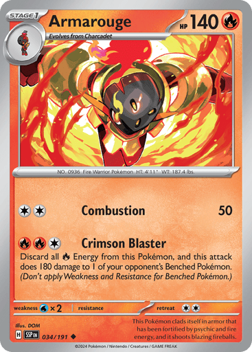 Armarouge – Uncommon – 034/191 – Surging Sparks